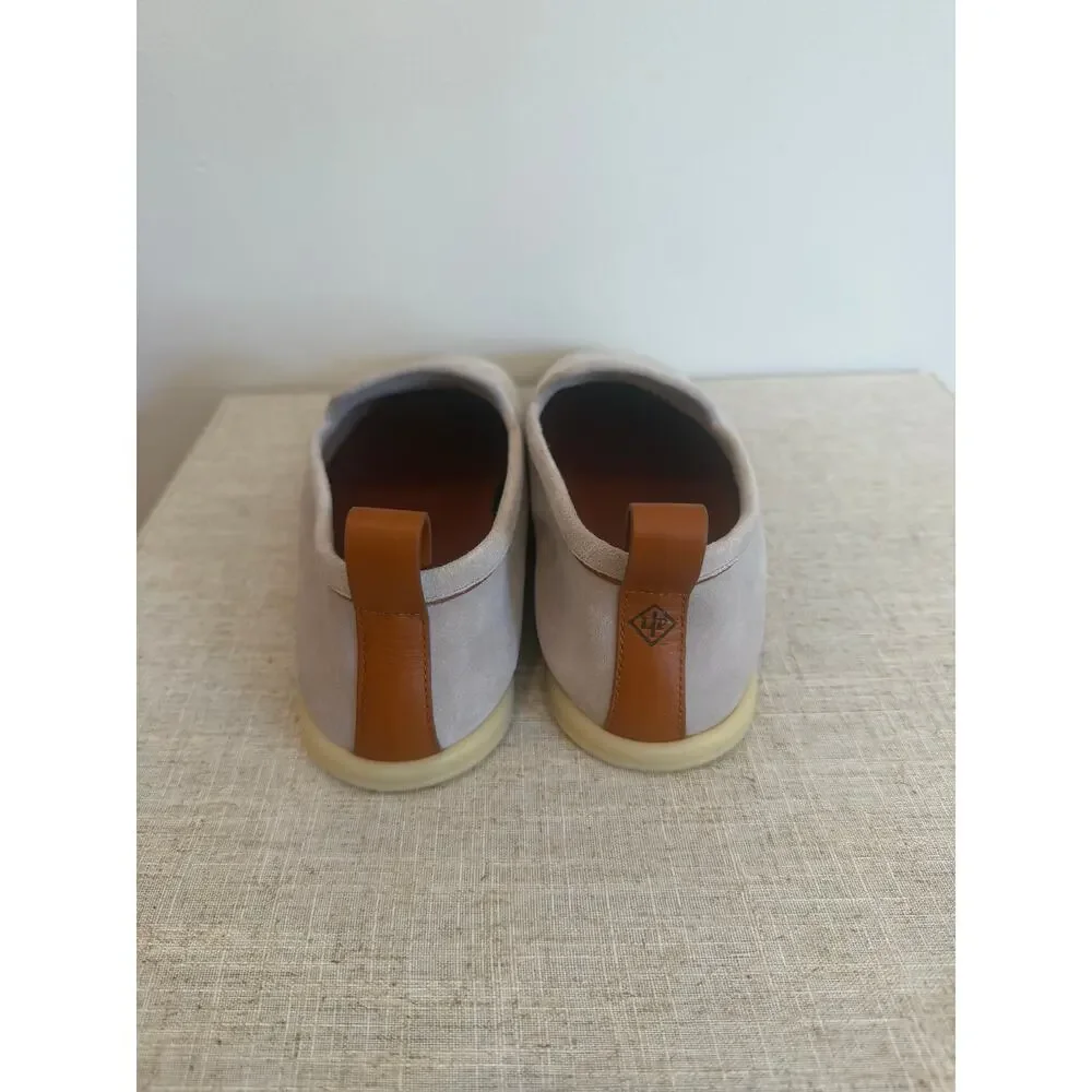 Loro Piana Venice Walk Suede Loafers Men's Size 39 Very Good Condition